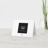 Ukrainische Herzkunst Dankeskarte (Rückseite)