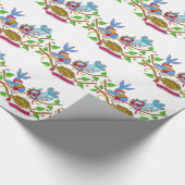 Ukrainische Hochzeits-Vogel-Volkskunst Geschenkpapier (Ecke)