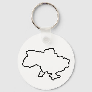 Ukrainische Karte. Ukraine Schlüsselanhänger