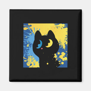 Ukrainische Katzen Ukraine Ukraine-Flagge Katzenli Magnet