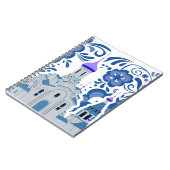 Ukrainische Kirchen von Kiew Blue und White Post i Notizblock (Linke Seite)