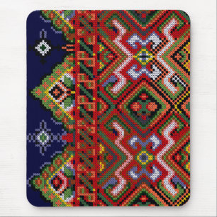 Ukrainische Kreuzstichstickerei-Mauspad Mousepad