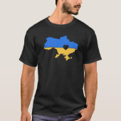 Ukrainische Liebe Herz Landschaft Ukraine T-Shirt (Vorderseite)