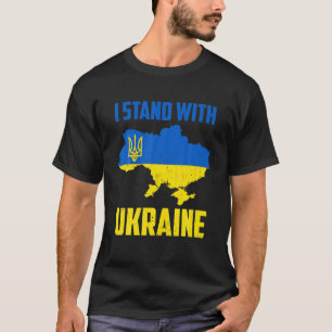 Ukrainische Liebe Ich stehe mit der Ukraine in Bed T-Shirt