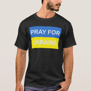 Ukrainische Liebhaber Ukraine Karte beten für die  T-Shirt