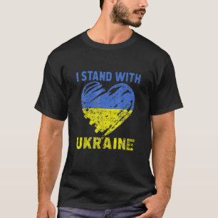 Ukrainische Lover I Stand with Ukraine Herz T-Shirt