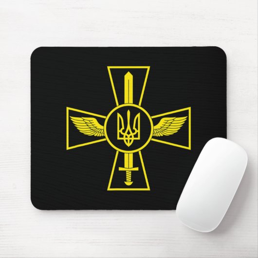 UKRAINISCHE LUFTKRAFT EMBLEM UKRAINE ARMED FORCES MOUSEPAD (Mit Mouse)