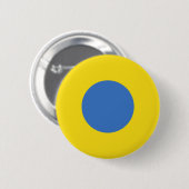 Ukrainische Luftwaffe Roundel Button (Vorne & Hinten)