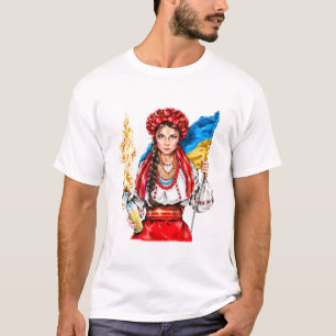 Ukrainische Mädchen kämpfen für Freiheit T-Shirt