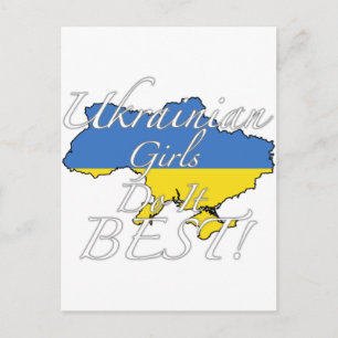 Ukrainische Mädchen machen es am besten! Postkarte