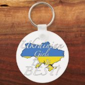 Ukrainische Mädchen machen es am besten! Schlüsselanhänger (Vorderseite)