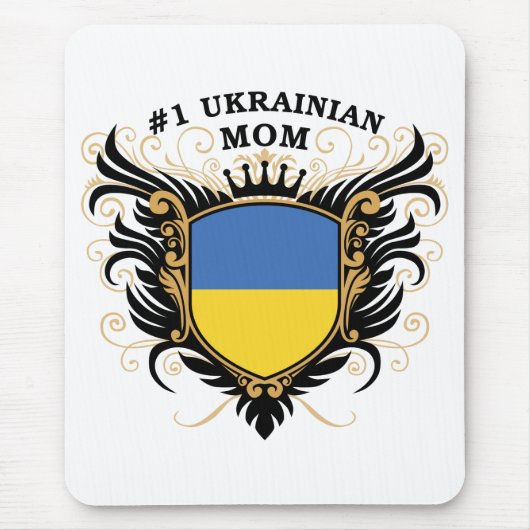 Ukrainische Mama der Nr.-eine Mousepad (Vorne)