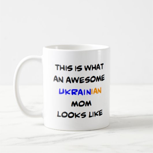 ukrainische Mutter, phantastisch Kaffeetasse (Links)