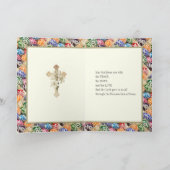 Ukrainische Ostereier Christi ist Risen Alleluia Karte (Innenseite)