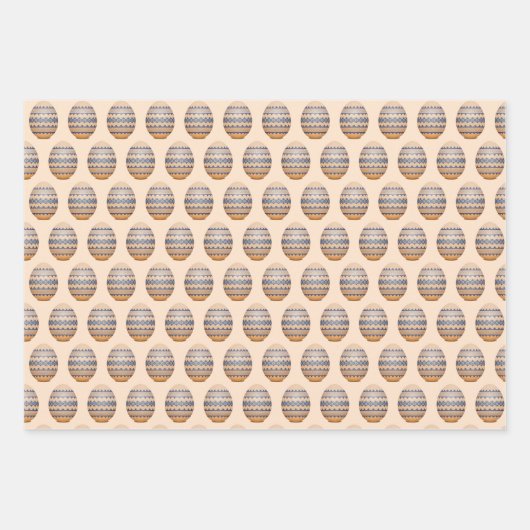 Ukrainische Ostereier Design Wrapping Paper Set Geschenkpapier Set (Vorderseite)