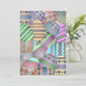 Ukrainische Ostereier (Pysanky) Einladung (Stehend Vorderseite)