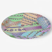 Ukrainische Ostereier (Pysanky) Papier Teller (Schrägansicht)