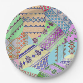 Ukrainische Ostereier (Pysanky) Papier Teller