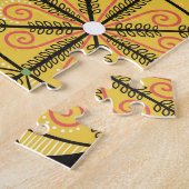 Ukrainische Ostereier, Vintages Muster. Puzzle (Seite)