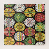Ukrainische Ostereier, Vintages Muster. Puzzle (Horizontal)