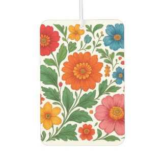 Ukrainische Petrykivka-Volkskunst-Blumen-Fotokache Autolufterfrischer