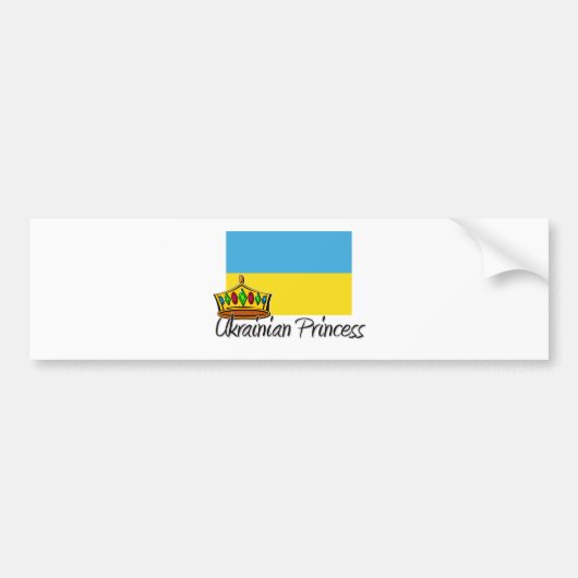 Ukrainische Prinzessin Autoaufkleber (Vorne)