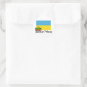 Ukrainische Prinzessin Runder Aufkleber (Tasche)