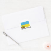 Ukrainische Prinzessin Runder Aufkleber (Umschlag)