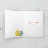 Ukrainische Pysanky dekorierte Eier glücklich Oste Karte (Innenseite)