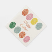 Ukrainische Pysanky dekorierte Eier glücklich Oste Serviette (Ecke)