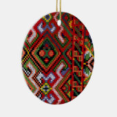 Ukrainische Querstich-Stickerei-Verzierung Keramik Ornament (Rechts)