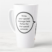 Ukrainische Rednerin Penguin Personalisiert Milchtasse (Linke Ecke)
