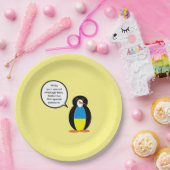 Ukrainische Rednerin Penguin Personalisiert Pappteller (Party)