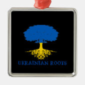 Ukrainische Roots-Tree-Silhouette Ornament Aus Metall (Vorne)