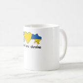 Ukrainische Roots Ukraine Flagge Ukrainisches Erbe Kaffeetasse (VorderseiteRechts)