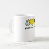 Ukrainische Roots Ukraine Flagge Ukrainisches Erbe Kaffeetasse (Vorderseite Links)