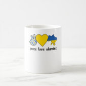 Ukrainische Roots Ukraine Flagge Ukrainisches Erbe Kaffeetasse (Mittel)