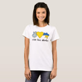 Ukrainische Roots Ukraine Flagge Ukrainisches Erbe T-Shirt (Vorne ganz)