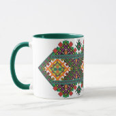 Ukrainische Schale mit Verzierung Tasse (Links)