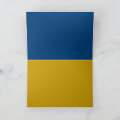 Ukrainische Soldaten, ukrainische Flagge Karte (Innenseite)