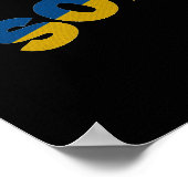 Ukrainische Soldaten, ukrainische Flagge Poster (Ecke)