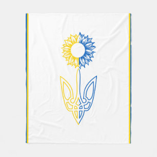 Ukrainische Sonnenblume Fleecedecke