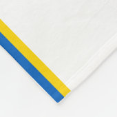 Ukrainische Sonnenblume Fleecedecke (Ecke)