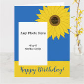 Ukrainische Sonnenblume Geburtstagskarte Karte (Gelbe Blume)