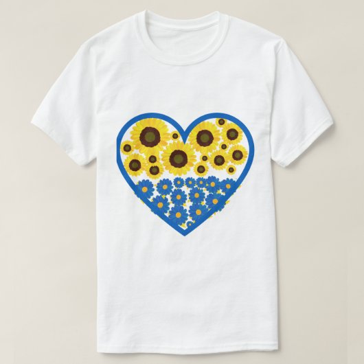 Ukrainische Sonnenblume T-Shirt (Design vorne)