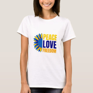 Ukrainische Sonnenblume - Unterstütze die Ukraine T-Shirt