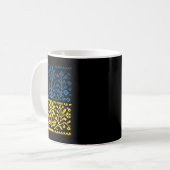 Ukrainische Sonnenblumen-Vyschyvanka  Kaffeetasse (Vorderseite Links)