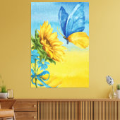 ukrainische Sonnenblumenkunst Leinwanddruck (Insitu (Wohnzimmer))