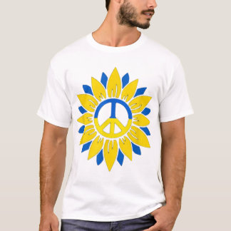 ukrainische Sonnenblumenkunst T-Shirt