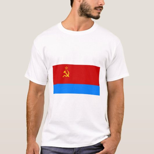 Ukrainische SSR Flagge T-Shirt (Vorderseite)